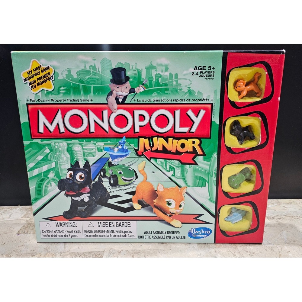 Monopoly Junior Board Game First Monopoly‎ Fun for Kids Ages 5